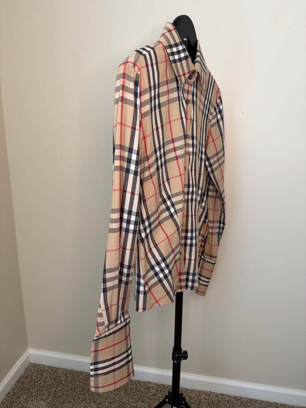 Burberry London Nova Check Long Sleeve Ladies Button Down Shirt Size‎ S - Picture 5 of 6